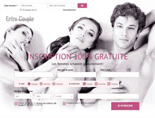 Tablet Screenshot of entre-couple.com